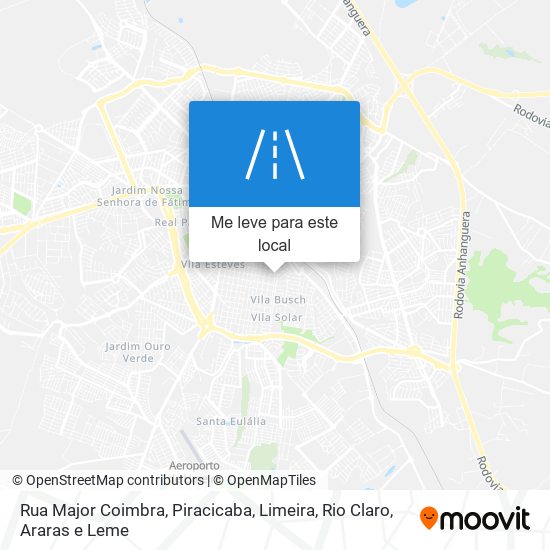 Rua Major Coimbra mapa