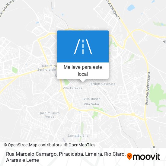 Rua Marcelo Camargo mapa