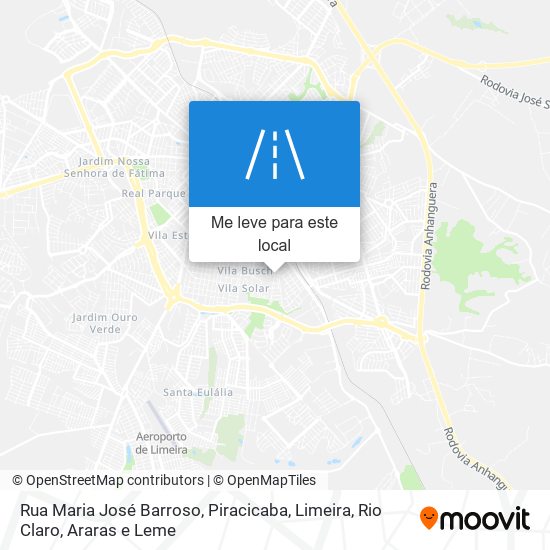 Rua Maria José Barroso mapa