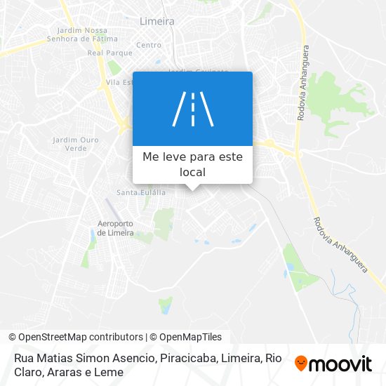 Rua Matias Simon Asencio mapa