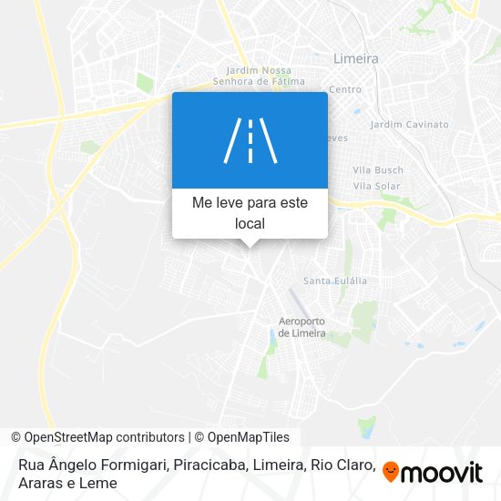 Rua Ângelo Formigari mapa