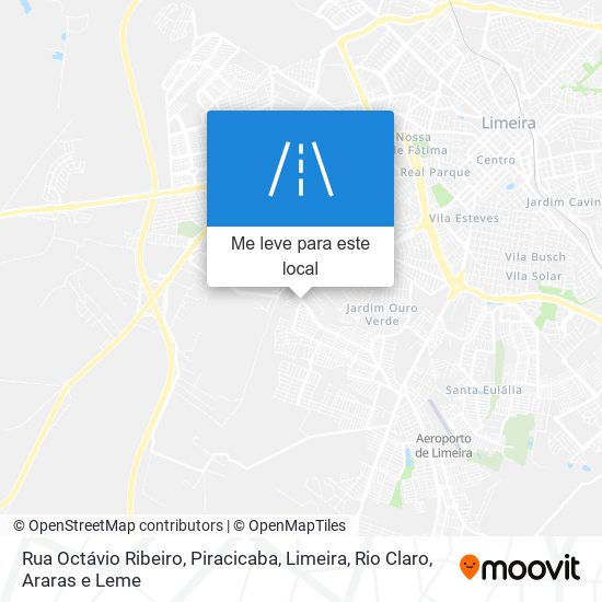 Rua Octávio Ribeiro mapa