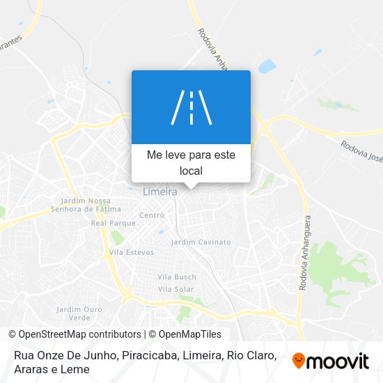 Rua Onze De Junho mapa