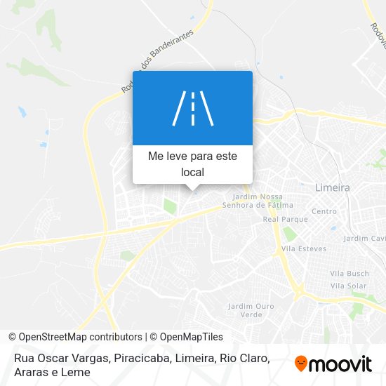 Rua Oscar Vargas mapa