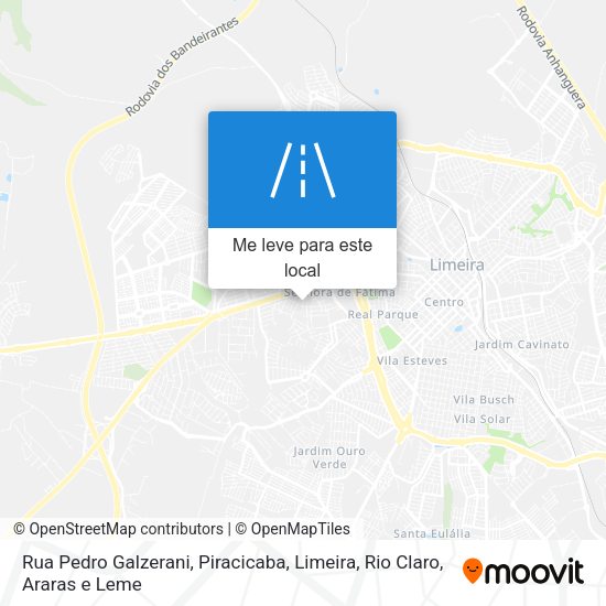 Rua Pedro Galzerani mapa