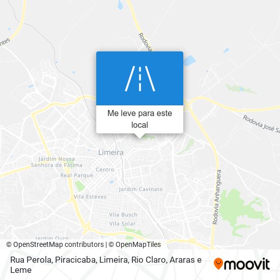 Rua Perola mapa