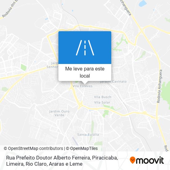Rua Prefeito Doutor Alberto Ferreira mapa