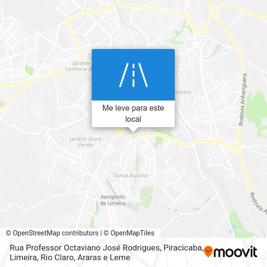 Rua Professor Octaviano José Rodrigues mapa