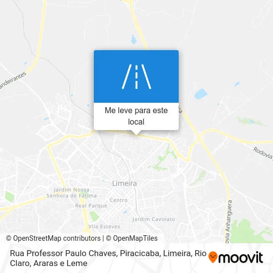 Rua Professor Paulo Chaves mapa