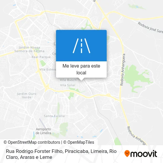 Rua Rodrigo Forster Filho mapa