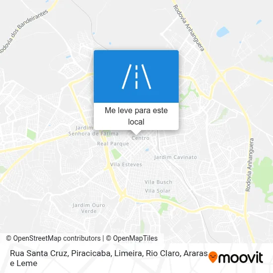 Rua Santa Cruz mapa