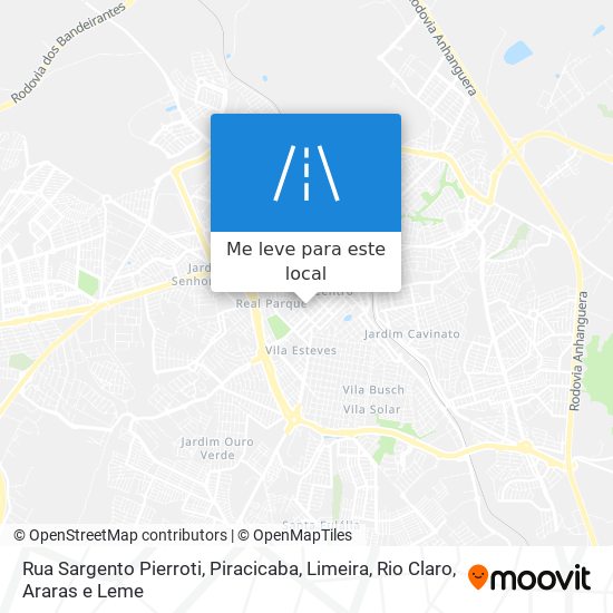 Rua Sargento Pierroti mapa