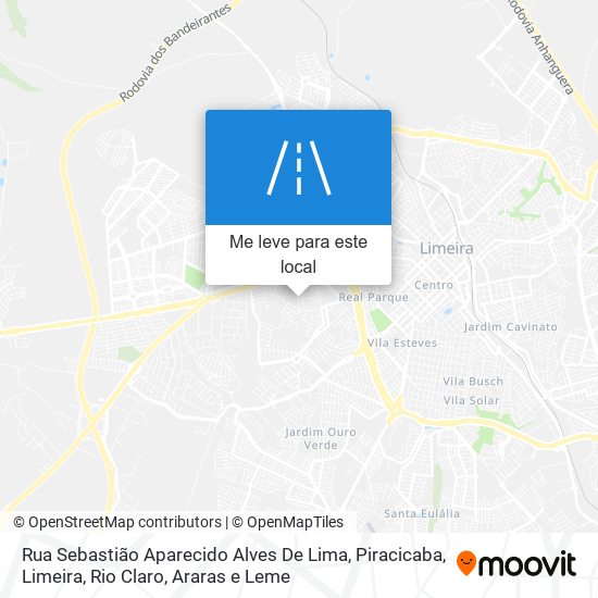 Rua Sebastião Aparecido Alves De Lima mapa