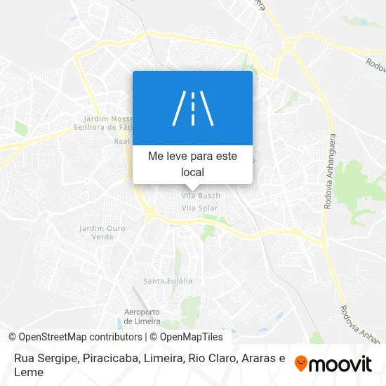 Rua Sergipe mapa
