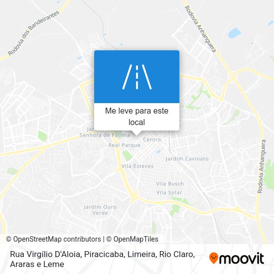 Rua Virgílio D'Aloia mapa
