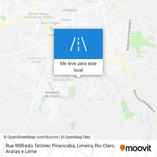 Rua Wilfredo Tetzner mapa