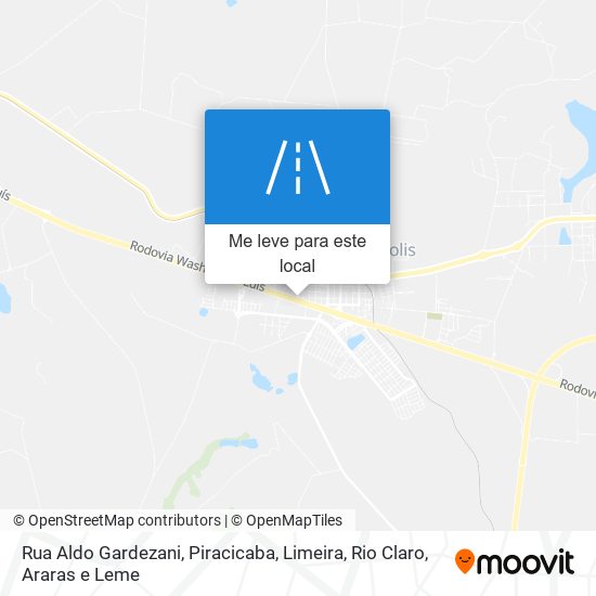 Rua Aldo Gardezani mapa