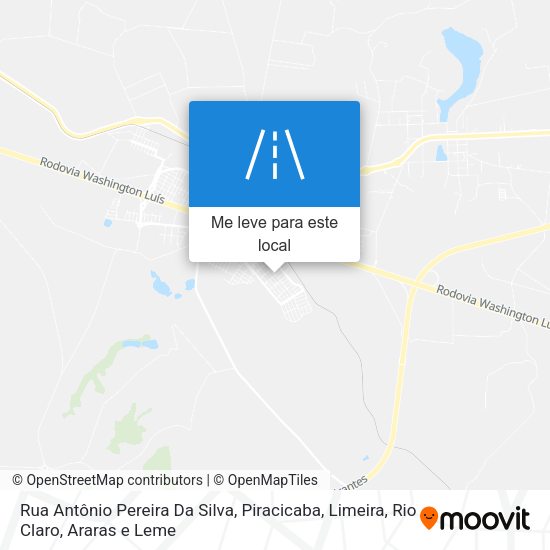 Rua Antônio Pereira Da Silva mapa