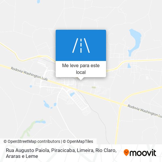 Rua Augusto Paiola mapa