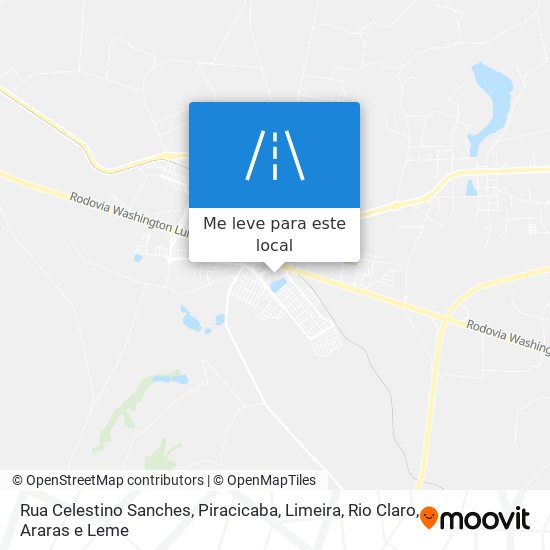 Rua Celestino Sanches mapa