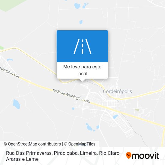 Rua Das Primaveras mapa