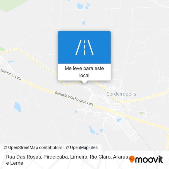 Rua Das Rosas mapa