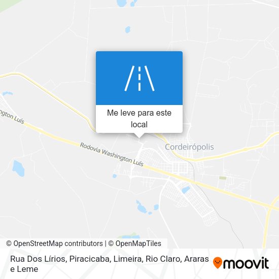 Rua Dos Lírios mapa