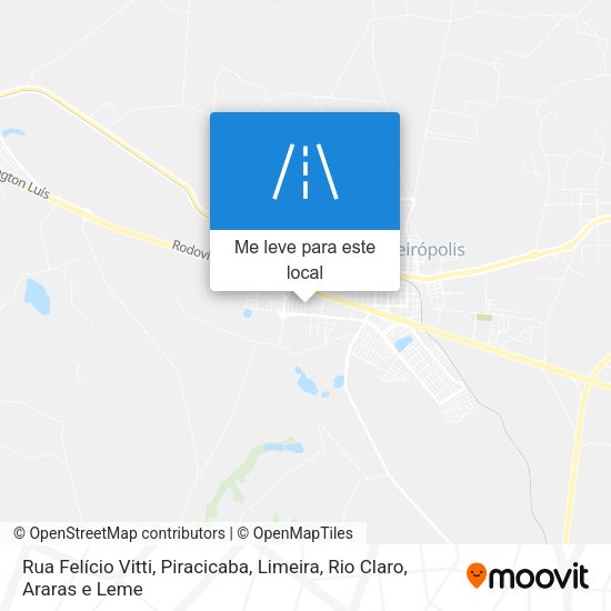 Rua Felício Vitti mapa