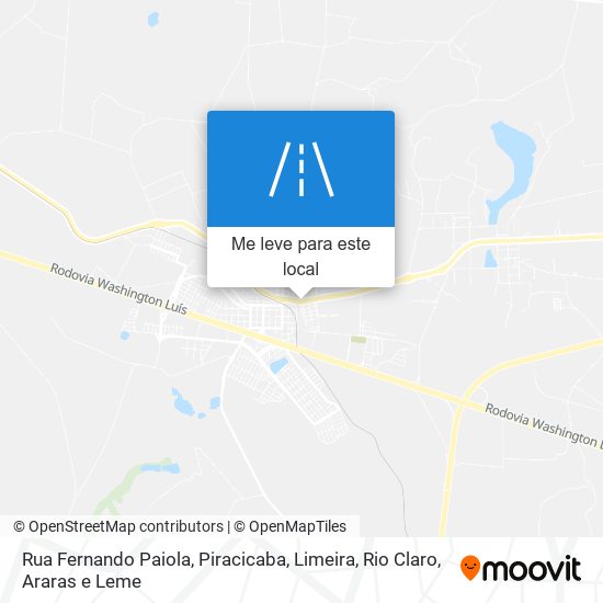 Rua Fernando Paiola mapa