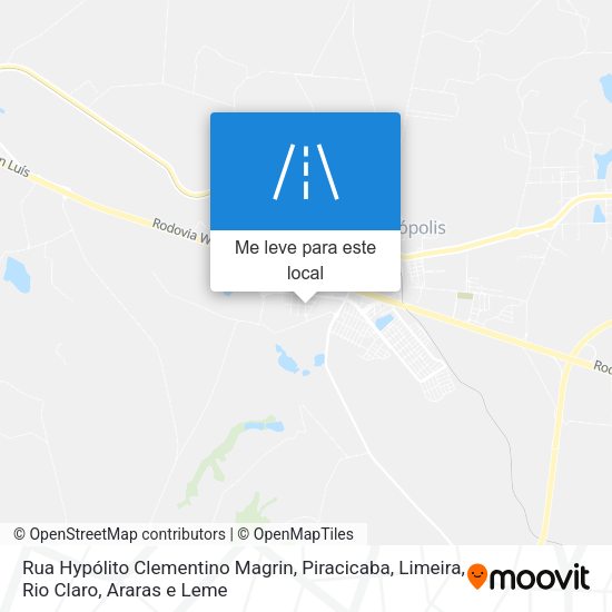 Rua Hypólito Clementino Magrin mapa