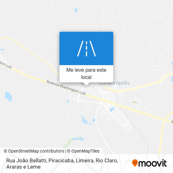 Rua João Bellatti mapa
