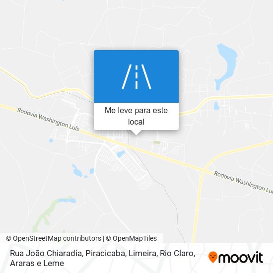 Rua João Chiaradia mapa