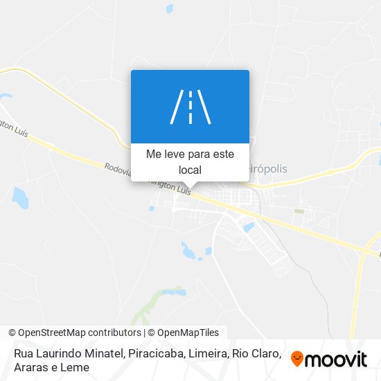 Rua Laurindo Minatel mapa