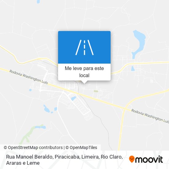 Rua Manoel Beraldo mapa