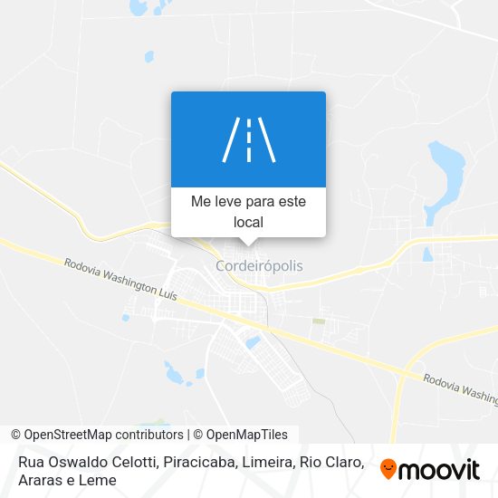 Rua Oswaldo Celotti mapa