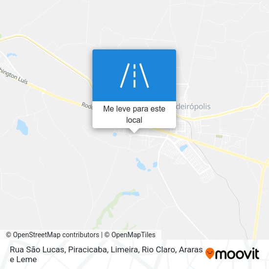 Rua São Lucas mapa