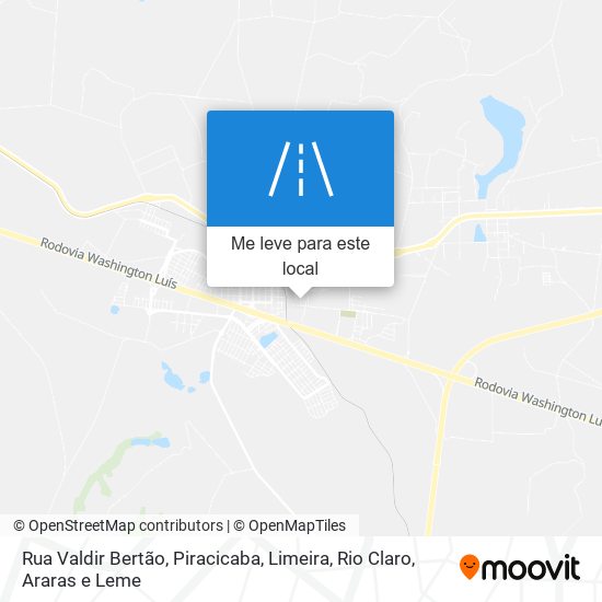 Rua Valdir Bertão mapa