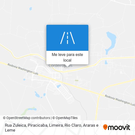 Rua Zuleica mapa