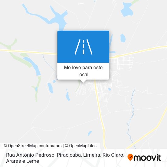 Rua Antônio Pedroso mapa