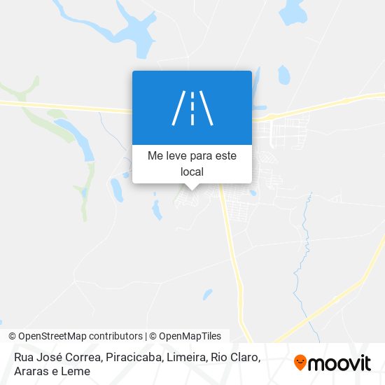 Rua José Correa mapa