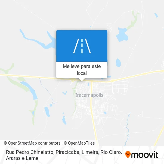 Rua Pedro Chinelatto mapa