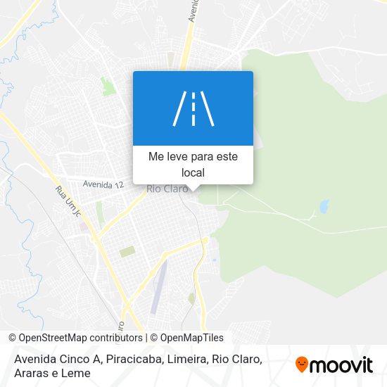 Avenida Cinco A mapa