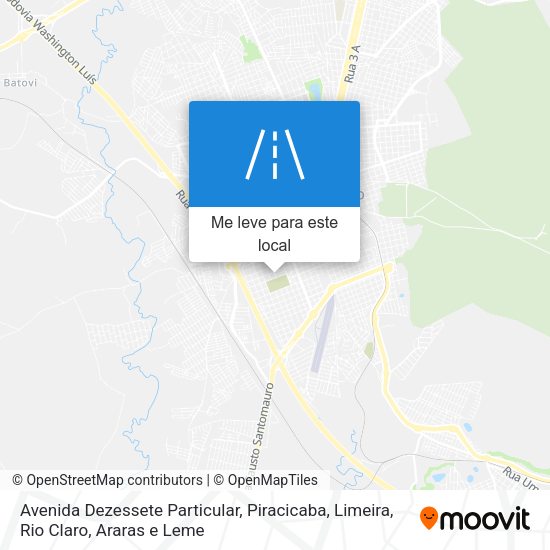 Avenida Dezessete Particular mapa