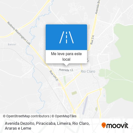 Avenida Dezoito mapa