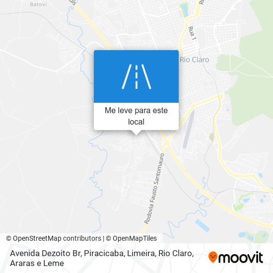 Avenida Dezoito Br mapa