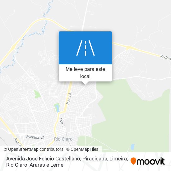 Avenida José Felício Castellano mapa