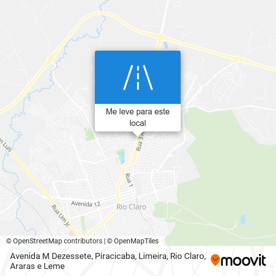 Avenida M Dezessete mapa