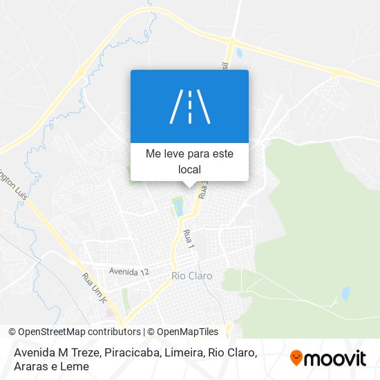 Avenida M Treze mapa