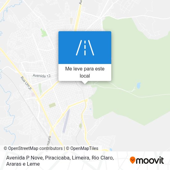 Avenida P Nove mapa