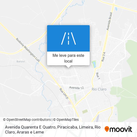 Avenida Quarenta E Quatro mapa